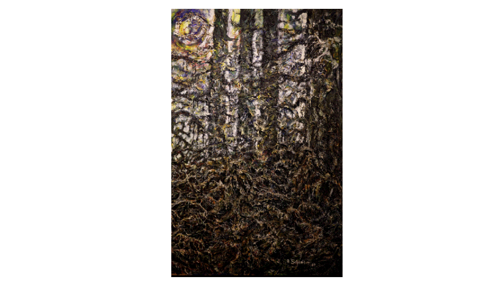 Wald, 1989, 140x100cm, ReliefGIF
